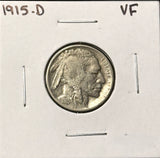 1915-D  Buffalo Nickel, Nicely Circulated VF, (28199)