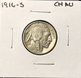 1916-S  Buffalo Nickel, Choice AU, (28205)