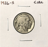 1926-S  Buffalo Nickel, Nicely Circulated, (28229)