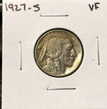 1927-S  Buffalo Nickel, Nice VF, (28247)