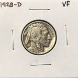 1928-D  Buffalo Nickel, Nice VF, (28251)