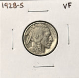 1928-S  Buffalo Nickel, Nice VF, (28253)