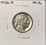 1936-P  Buffalo Nickel, Choice Uncirculated, (28267)