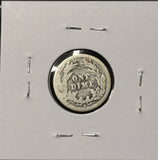 1892-S Barber Dime, Nicely Circulated. (28275)