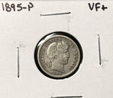 1895-P Barber Dime, Nicely Circulated VF+. (28283)