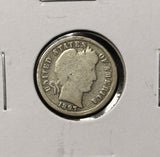 1897-S Barber Dime, Nicely Circulated. (28295)