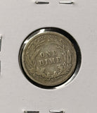 1897-S Barber Dime, Nicely Circulated. (28295)