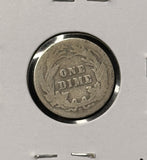 1901-S Barber Dime, Nicely Circulated. (28301)