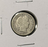 1902-S Barber Dime, Nicely Circulated. (28303)