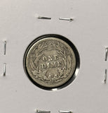 1902-S Barber Dime, Nicely Circulated. (28303)