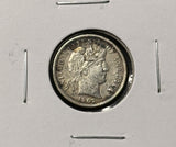 1907-P Barber Dime, XF Details. (28309)
