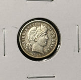 1909-D Barber Dime, Choice AU. (28313)