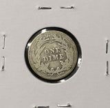 1909-S Barber Dime, Nicely Circulated. (28315)