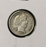 1911-P Barber Dime, Nice XF. (28317)