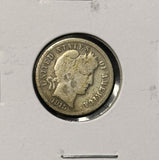 1915-S Barber Dime, Nicely Circulated VG+. (28323)