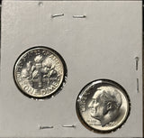 1960-P,D  Roosevelt Dime Set, Choice Uncirculated White, (28337)