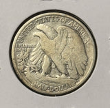 1918-P Walking Liberty Half Dollar. Nicely Circulated, (28367)