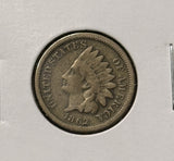 1862-P Indian Head Cent, CN, VG/F (28371)