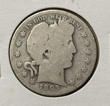 1893-S Barber Half Dollar. Nicely Circulated, (28401)