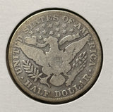 1896-P Barber Half Dollar. Nicely Circulated, (28405)