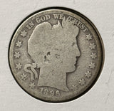 1896-O Barber Half Dollar. Nicely Circulated, (28407)