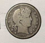 1898-O Barber Half Dollar. Nicely Circulated, (28419)