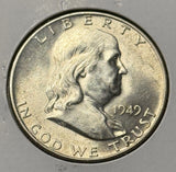 1949-D Franklin Half Dollar. Choice Uncirculated, (28483)