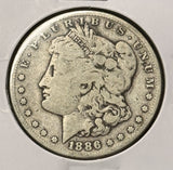 1886-S Morgan Silver Dollar, Nicely Circulated, (28487)