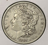 1887/6-O Morgan Silver Dollar, Nicely Circulated, (28493)