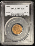 1894-P Indian Head Cent, MS64RB PCGS (28532)