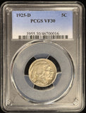 1925-D Buffalo Nickel, VF30 PCGS (28586)