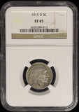 1915-D Buffalo Nickel, XF45 NGC (28588)