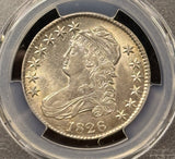 1826-P Capped Bust Half Dollar. Flashy Straight Grade AU58 PCGS (28592)