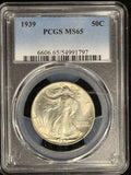 1939-P Walking Liberty Half Dollar. Flashy MS65 PCGS White  (28602)