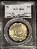 1954-P Franklin Half Dollar,  MS64 PCGS White  (28616)