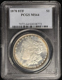 1878-P 8TF, Morgan Silver Dollar, Flashy MS64 PCGS (28640)