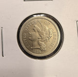 1886-P Nickel Three Cent, Nice Proof, (28694)