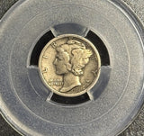 1916-D Mercury Dime, PCGS Genuine (XF Details) (28712)