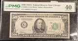1934-A FR2202-G $500 Federal Reserve Note, G-A Block, XF40 PMG (28731)