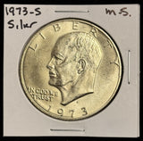 1973-S Eisenhower 40% Silver Dollar. Choice Uncirculated. (28738)
