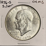 1976-S Eisenhower 40% Silver Dollar. Choice Uncirculated. (28740)