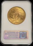 1914-D Saint Gaudens Gold $20 Double Eagle, MS64 NGC Fatty (28744)