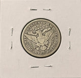 1915-S Barber Quarter, Better Date. Nice Fine (28832)