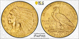 1909-P Indian Head Gold $5 Half Eagle, MS63 PCGS GS (28887)
