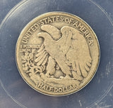 1921-D Walking Liberty Half Dollar, Key Date, VG8 ANACS (28943)