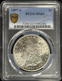 1897-S Morgan Silver Dollar, MS64 PCGS GS (28950)