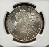 1878-P, 7TF, Rev '79, Morgan Silver Dollar, MS63 NGC+CAC (28974)