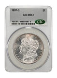 1897-S Morgan Silver Dollar, MS61 CACG (28976)