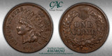 1873-P C-3, Indian Head Cent, Better Date, AU53BN CACG, (28986)