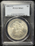 1883-CC, Morgan Silver Dollar, Flashy MS63 PCGS (28988)
